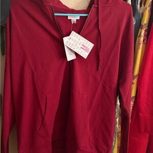 LuLaRoe Red Utility Jacket